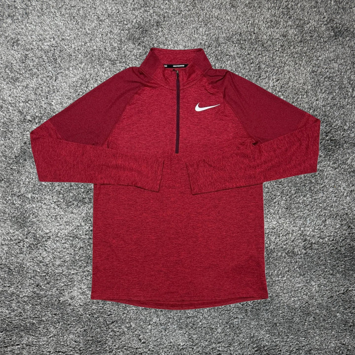 NIKE 'RED' 1/4 ZIP TOP