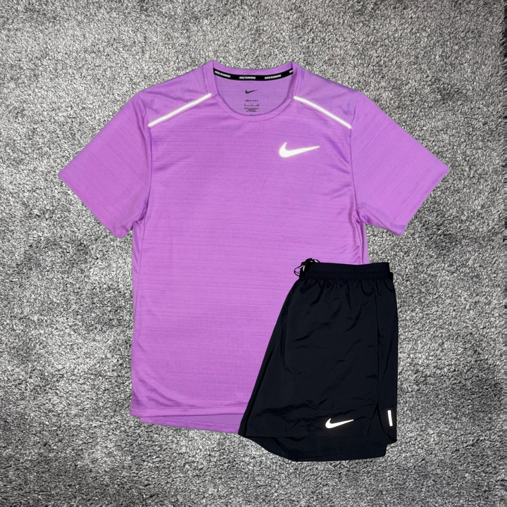 NIKE MILER T-SHIRT LILAC
