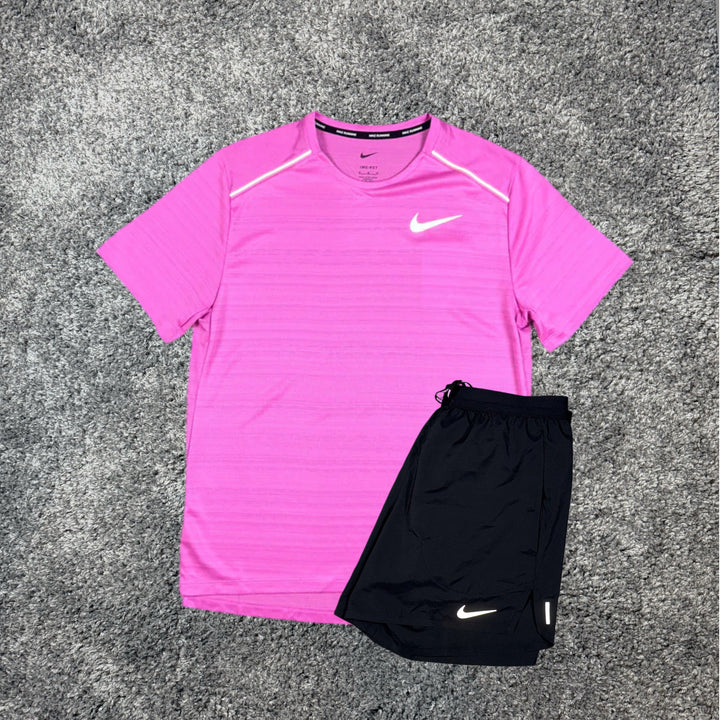 NIKE MILER T-SHIRT PLAYFUL PINK